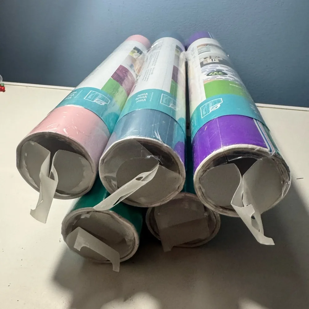 Cricut Vinyl Color + Brights Sampler Bundle Lot (5 Rolls) New Sealed - Picture 3 of 6